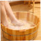 Wooden Pedicure Bowl - Spa Massage Foot Soaking Tub Basin for Home Sauna Care - Remove Dead Skin - 14.2x6.3