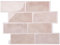 WoStick 10 Sheets, 3D Peel and Stick Wall Tiles Kitchen, Pink Subway Tile - Pink, Plastic, Vintage, Wall Sticker