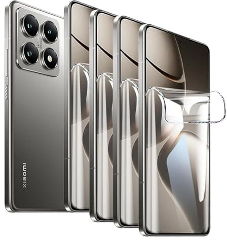 TMahhbid [2 piezas] Película de Hidrogel para Xiaomi 14T Pro/Xiaomi 14T 6.4, [HD] Protector de Pantalla de TPU Suave Transparente [NO vidrio templado]
