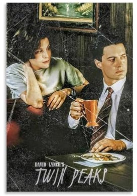 RISUANHENM Twin Peaks Poster, Raumdekoration, künstlerisches Poster für Zimmer, ästhetische Leinwand, Wandkunst, Schlafzimmer-Dekor, 30 x 45 cm, ungerahmter Stil