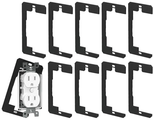 Placa de nivelación de dispositivo de ajuste empotrado | Nivelador de caja eléctrica de una sola banda | Placa de nivelación de pared de metal, placa de alineación de salida precisa, placa de