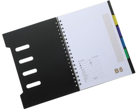 OFFSCH Spiral Notebook Subjects Spiral Notebook Digitales Notizbuch Mit Stift Elektronisches Notizbuch Notizbuch Mit Trennblättern Spiralblock Kariert Notizbuch Kariert Spiralbindung