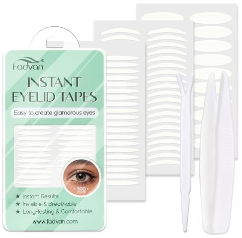 500 Stück Aufkleberstreifen für schlaffe Augenlider, Klebstoffe für schlaffe Augenlider, Aufkleber für schlaffe Augenlider, Streifen zum Anheben unsichtbarer Augenlider