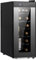 Barcool VINO12 – Table-Top Slim Wine Cooler Fridge Black | 4-15°C | 12 Bottle Wine Fridge | LED + Digital Display | UV-Tempered Glass Door Drinks Cellar | Single-Zone