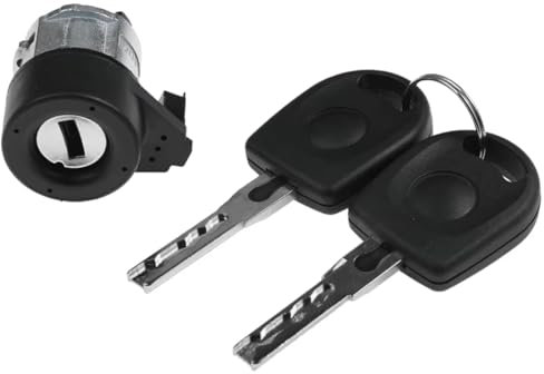 Serrure Porte pour VW pour Berline pour Coccinelle pour Jetta pour Golf Cylindre De Serrure D'allumage avec 2 Clés De Voiture Actionneur Verrouillage Porte
