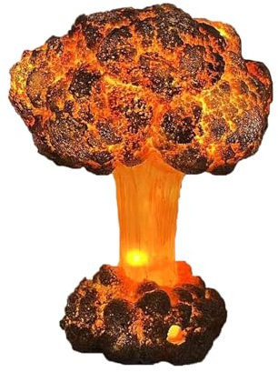 Nuke Lamp, Mushroom Light, Warm Night Glow, Soft Decorative Fixture with Design, Ambient Lighting for Kitchen Bedside Bedroom Living Room Nightstand Bathroom, Multicolor