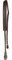 Embossed Leather Mandolin Strap, Brown