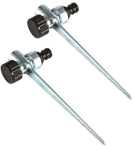 Duoleimi 2 Piezas de aspersores de jardín, aspersores Circulares y aspersores de césped para áreas pequeñas, aspersores con riego de 0-360°, Boquilla Redonda Ajustable para riego de césped