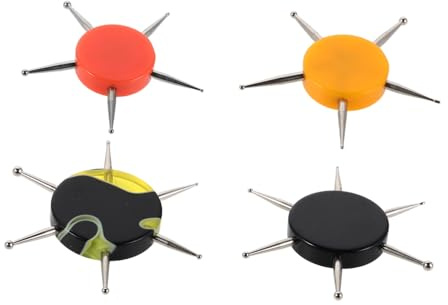 VALICLUD 4pcs Outils de Pointillage en Métal et Plastique pour Ongles et Argile Outils de Nail Art pour Création de Motifs et Textures, Amateurs de Bricolage Prothésistes Ongulaires