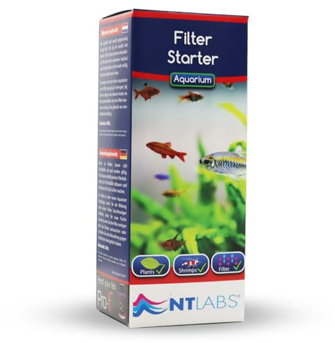 NT Labs Aquarium Filter Starter Bacteria (100ml Treats 500L) | Live biological culture that breaks down toxic fish waste to prevent ammonia and nitrite spikes in freshwater aquariums