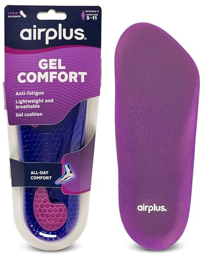 Airplus womens Women's shoe insoles, Pink, 5-11 US