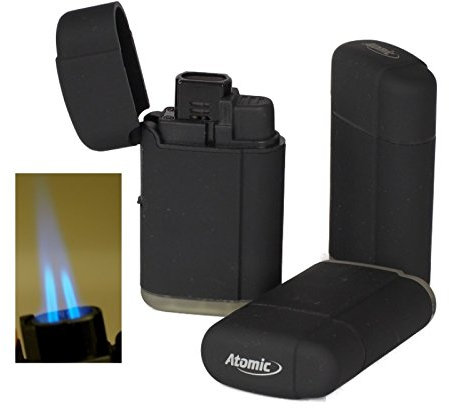 3 Stück Doppel - Jetflamme-Feuerzeug - Sturmfeuerzeug Torch inkl. Lifestyle-Ambiente Tastingbogen