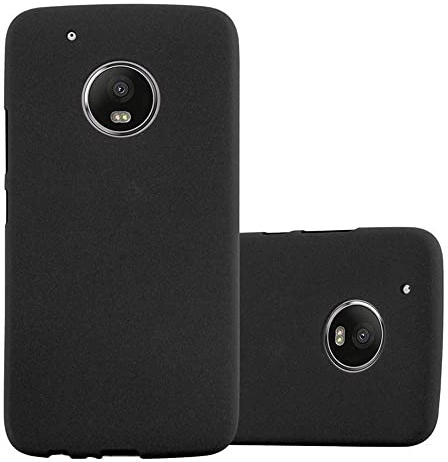 cadorabo Case works with Motorola MOTO G5 in FROST BLACK - Shockproof and Scratch Resistant TPU Silicone Cover - Ultra Slim Protective Gel Shell Bumper Back Skin