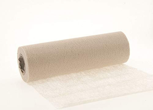 jb® 25m Tischband Tischläufer Tischvlies Vlies Vliesband Kommunion Konfirmation Tischdeko Band Dekostoff Deko Breite 23cm (beige)