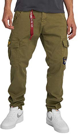 Alpha Industries Herren Petrol Patch Pant Freizeithose, Olive, 34