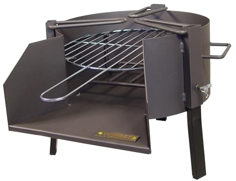 IMEX EL ZORRO 71424.0 Barbacoa Sobremesa con Parrilla Cincada, Negro, 40 x 53 x 31 cm