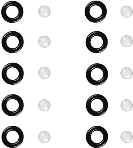 10x kit di manutenzione guarnizione + sfera adatto per ULKA EX5 EP5 ep5gw HF pompa adatto per Saeco Miele Bosch Siemens GAGGIA Tchibo Unold Solis Spidem Satrap Turmix Rotel Melitta DELONGHI Set -8