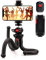 Lammcou Treppiede per telefono, Mini treppiede flessibile portatile da viaggio con supporto per smartphone e telecomando del cellulare per Vlogging Video Live Streaming Camera Camcorder Tripod