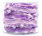 ANCLLO Chiffonband mit künstlichen Perlen, Violett
