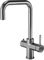 Excel Home,3 in 1 sofort gefiltertes kochendes Wasser Küchenarmatur – Chrom,Wasserhahn, 2.4 l Kesseleinheit und Filter-Set,schönes minimalistisches,Instanttee und heiße Getränke,(Chrom)