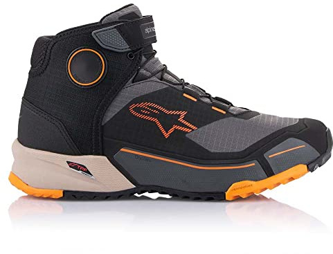 Alpinestars CR-X Drystar Motorcycle Shoes Black / Orange 13.5 (47.5)