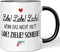 JUNIWORDS Tasse, Lebe! Liebe! Lache! Wenn das Nicht hilft: Lade! Ziele! Schieße!, Wähle Farbe, Schwarz