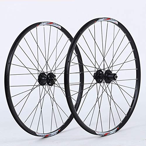 Felgen MTB Fahrrad Laufradsatz 26/27,5/29 Doppelwandige Leichtmetallfelge Scheibenbremse Schwarz QR 8-10 Geschwindigkeit Kassette Nabe Stahlspeichen 32H (Color : B, Size : 29in)