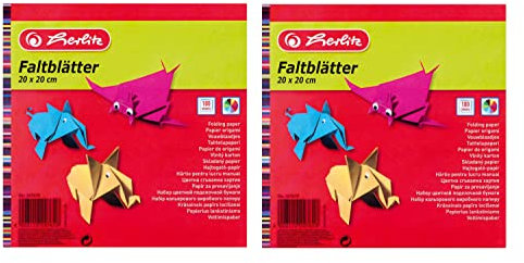 Herlitz 247619 Faltblätter 20 x 20 cm, 100er Pack (2)