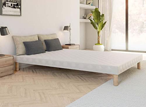 DecoInParis Sommier tapissier 160 X 200 cm + 4 Pieds