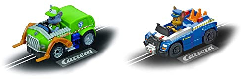 Carrera First PAW Patrol - Rocky Rennauto I Maßstab 1:50 I Rennauto Rennbahn First I Für Kinder ab 3 Jahren & Erwachsene & 20065023 PAW Patrol - Chase