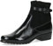 CAPRICE Damen Stiefeletten mit Absatz mit Schnalle Kleiner Absatz, Schwarz (Black Comb), 38.5 EU
