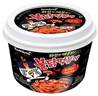 Korean Hot Chicken Flavour Rice Cake Buldak Topokki Bowl Halal 185g