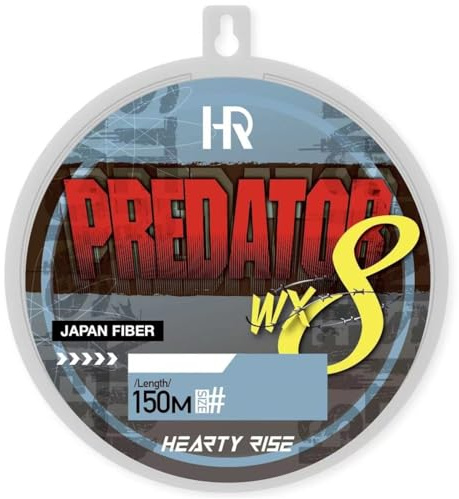 Hearty Rise Predator WX8 Line - 150m geflochtene Angelschnur, Farbe:Yellow, Durchmesser/Tragkraft:0.14mm / 10.00kg