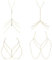 JeryWe 4Pcs Körperketten Set Für Damen Frauen Mädchen BH Bikini Körper Kette Halskette Schmuck Sommer Strandparty Körperzubehör Einstellbar Gold