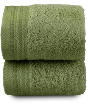 Top Towel – Premium – Große Badetücher – Badezimmerhandtücher – 2 Gesichts- oder Bidethandtücher – 30 x 50 cm – 100% Baumwolle – 600 Gramm - Blatt