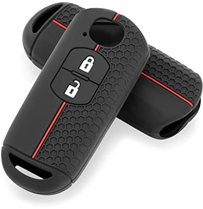 OTMIK Silikon Auto Schlüssel Abdeckung passend für Mazda 2 3 6 Axela Atenza CX-5 CX5 CX-3 CX-7 CX8 CX-9 2 Knöpfe Schlüsselschale Zubehör