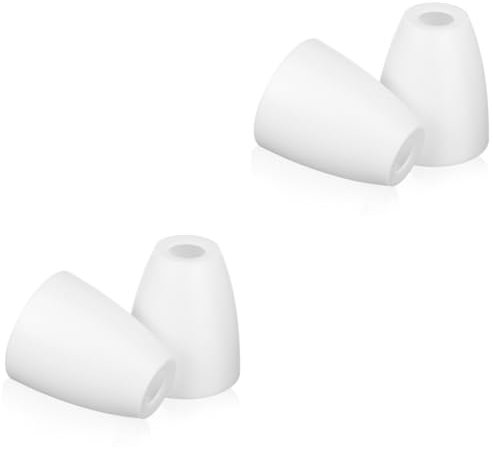 Housoutil 4 Pièces Abat-jour En Plastique Couverture De Lampes De Lustre Ampoules Globe Couvercle De Lampe De Table Suspension En Verre Décor Rétro En Forme De Cloche Lampe De Chevet Blanche