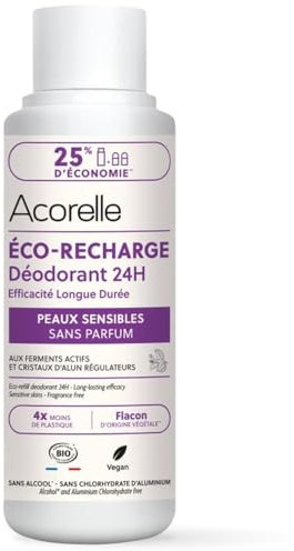Acorelle Deo Roll-On, Empfindliche Haut, Refill, 100ml