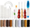 GOTRUST Leather Sewing Kit, 32pcs Upholstery Repair Tools, Leather Hand Stitching Kit, Wax Thread and Large Eye Sewing Needle Sets with Drilling Awl for Carpet Canvas, DIY Crafts