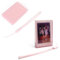 Linpr Étui de Protection Transparent 3 pour Fujifilm Instax Mini 7+/8/9/11/12/40/90/EVO avec 2 Cadres Photo, Boîte de Rangement et Sangle | Accessoires Compatible Mini 11/12/EVO (Flash Rose)