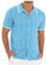Men's Dress Shirt Sequins Button Down Short Sleeve Shirts 70s Disco Party Costume Henley t Shirt Mens Slim fit Mens Polo Shirts Packs Black Tank top Fleece Mens (Blue, XL)