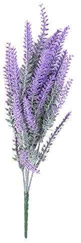 Tagtuell 4 Bündel Lavendel Künstlich, Künstliche Blumen Lavendel Büsche Kunstblumen Künstlicher Deko für Balkonkasten Garten Fenster Innen Außen