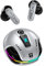 ZOMBIES CAT KopfhöRer Kabellos Bluetooth, Noise Cancelling Kopfhoerer, Bluetooth KopfhöRer Mit Tiefen BäSsen, Kabellose Bluetooth 5.4, RGB-Licht, In Ear KopfhöRer FüR Android iOS, B5 Silber
