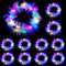 YOUYIKE 10 Stück LED Blumenkranz Haare, Haarreif, Haarkranz, Leucht Haarschmuck, Feder Stirnband für Damen und Kinder - Geburtstag, Weihnachten, Halloween, Fasching, Party Dekor (Farbe)