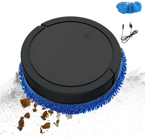 zwxqe Silent Flooring Cleaning Mop | Silent Mopping Robot | Electric Wet and Dry Mopping Machine, Electric Mopping Robot, Purpose Silent Mopping Machine, Silent Robot Mop for Various Floor Types