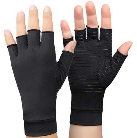 Generisch Seidenhandschuhe Schwarz Damen Gloves Women Handschuhe Kompressions-Karpaltunnel-Handgelenkhandschuhe für Damen und Herren Halloween KostüM Weiß Sex Handschuhe Latex (Black, M)