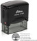 JUST REFINE® Stempel Personalisiert mit Logo & Text - Individuell Gestaltbar für Adresse, Name oder Firma, Langlebig & Schnelltrocknend (Schwarz (Logo + Text), 27 x 65 mm)