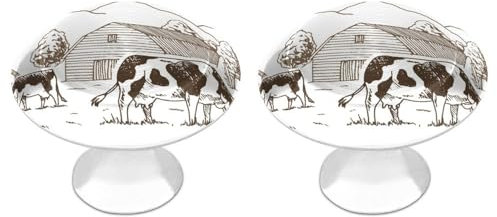 Tilivyx Door Knobs Decorative Farm Animals Drawer Handles Cabinet Pull Handles for Cupboard Wardrobes Bedside Table Bookcase 2 PCS