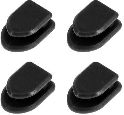 Partuto 4 Pz Ganci di Stoccaggio Universali per Auto per la Maggior Parte delle Auto, SUV e Camion Ganci Adesivi per Auto in Plastica Resistente Nera 1.18x0.79