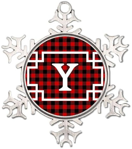 Personalisierte Weihnachtskugel mit Monogramm und Buchstabe Y, silberfarben, Geschenke für Hochzeitstag, Feiertage, festliche Feiertage, Heimdekoration, Andenken, Geschenk, Namensschilder